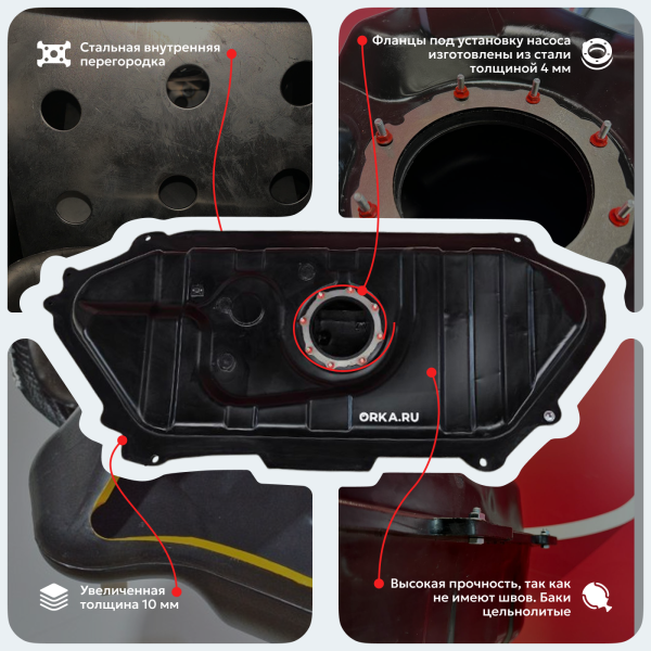 Топливный бак Toyota Yaris, 1999-2005 г.в. (bolt-on)